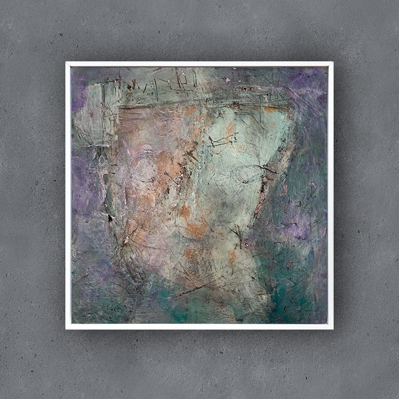 spuren im Stein | mixed media auf hartfaser | grundierung marmormehl | 40x40x2 cm | 2021 spuren im Stein | mixed media auf hartfaser | grundierung marmormehl | 40x40x2 cm | 2021